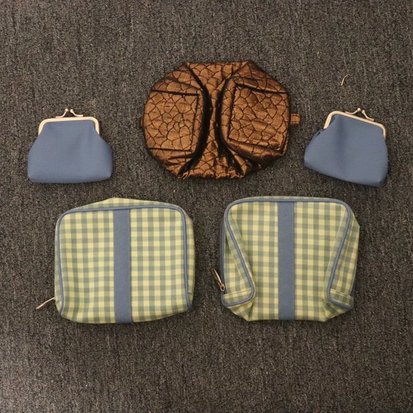 Lot of 3 New Lancôme Makeup Cosmetic Bags & 2 New Lancôme Coin Purses - Picture 2 of 5